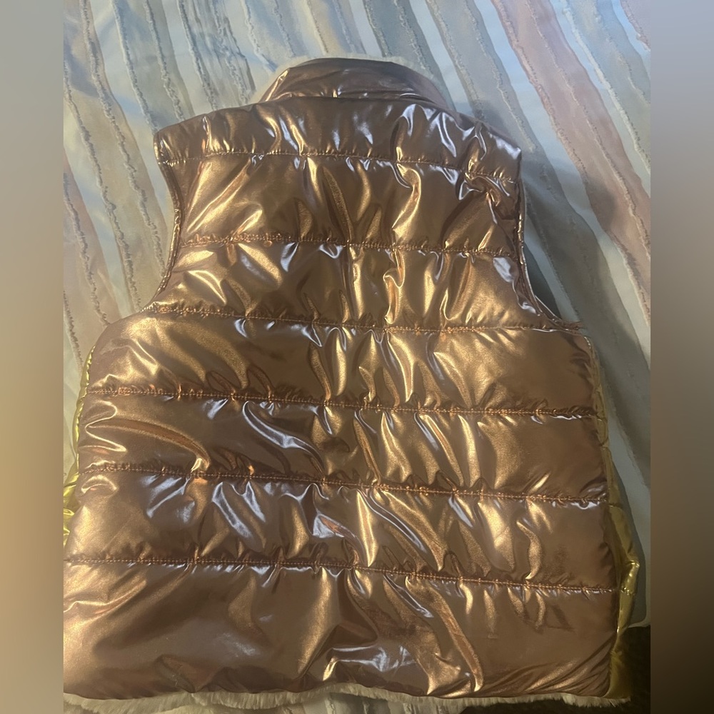 Kids 5t metallic 3 tone vest